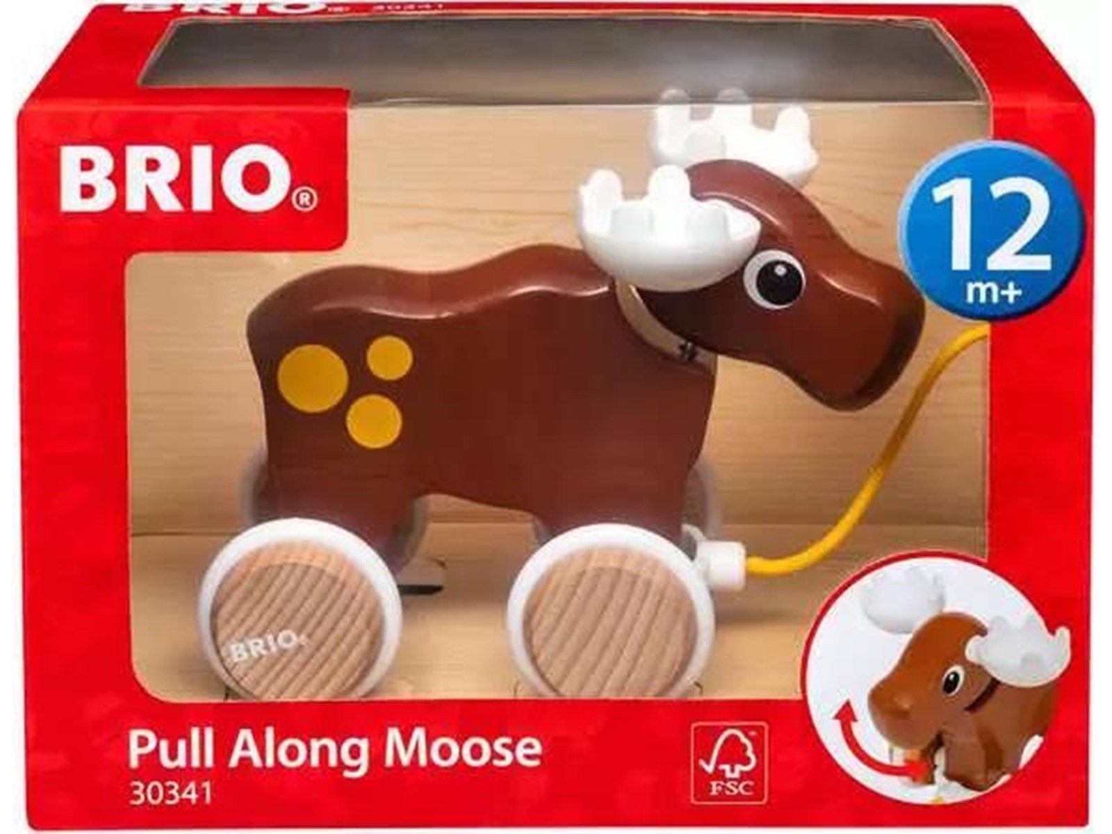 Brio Pull Along Moose Brio Pull Along Moose